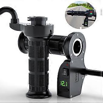 12VMotorcycle Maniglia riscaldante elettrica Manicotto riscaldante con interruttore Display digitale Coperchio maniglia Temperatura regolabile
