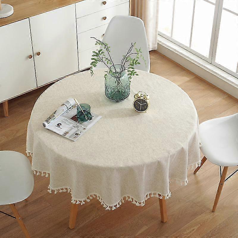 cloths elegant decor cotton linen round dining party table