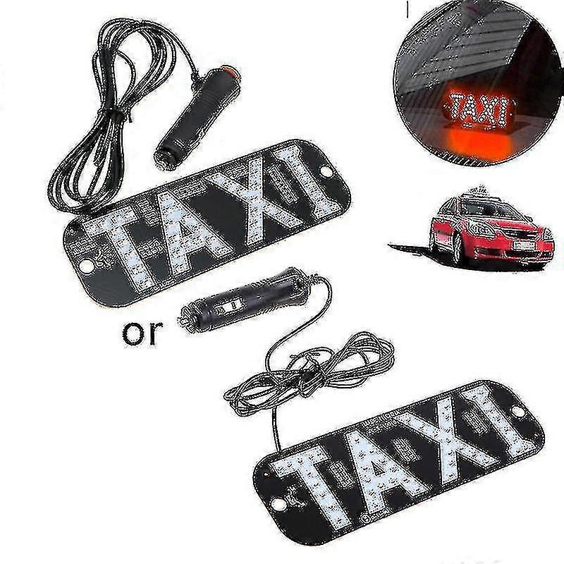 12v Led Car Taxi Cab Indicator Energy Saving Windscreen Sign Windshield Light Lamp