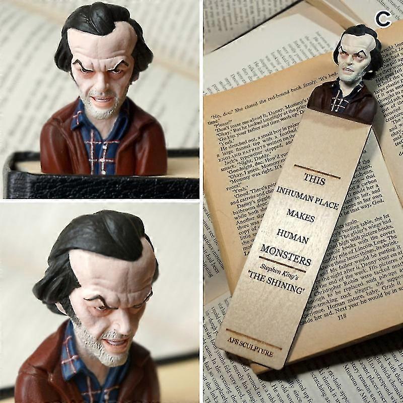 Horror Bookmarks 3d Cartoon Resin Portrait Bookmark Great Gifts For Book Lovers