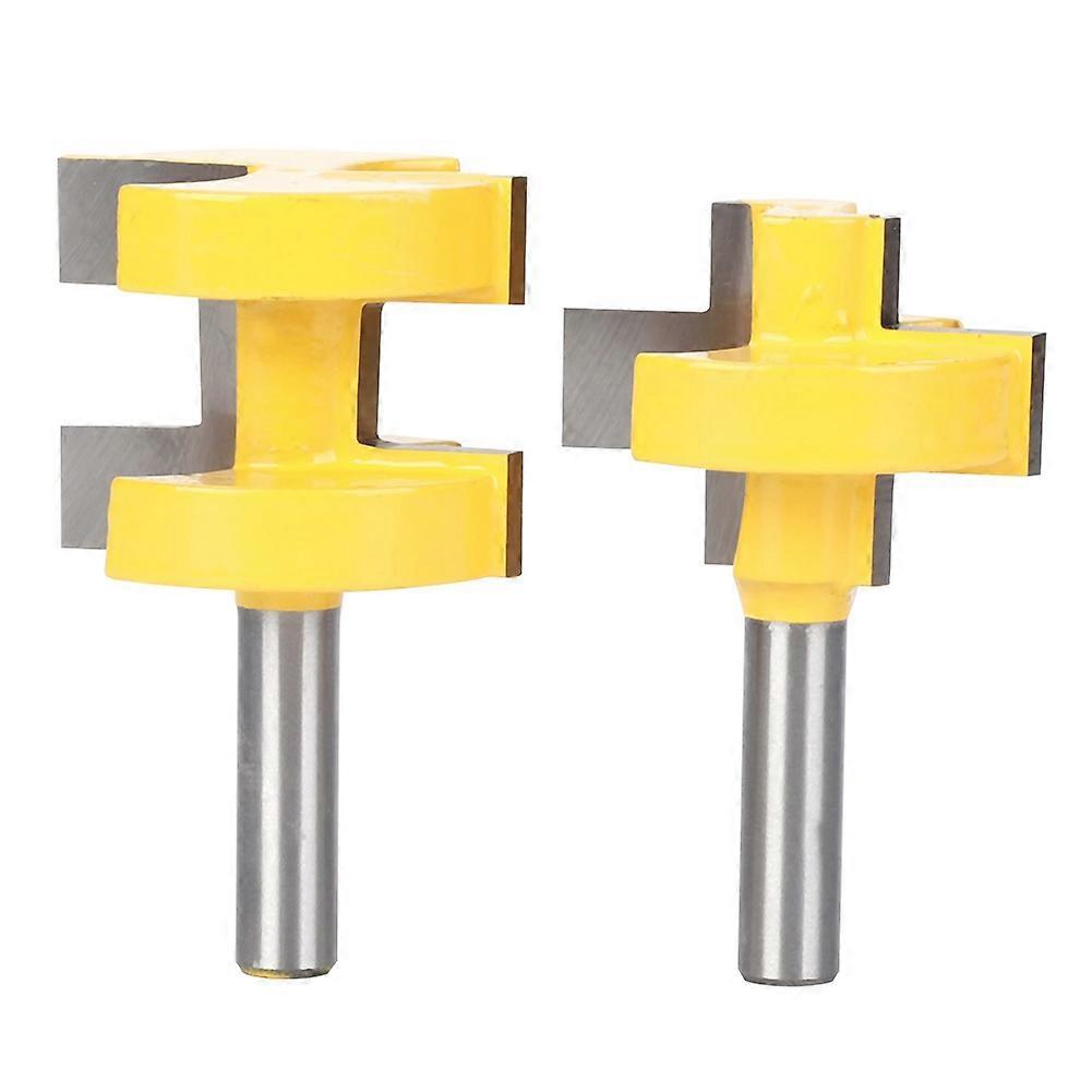 2Pcs 8mm Shank Square Tooth Router Bit High Hardness Woodworking Milling Cutter ToolRouter Bit 8x11