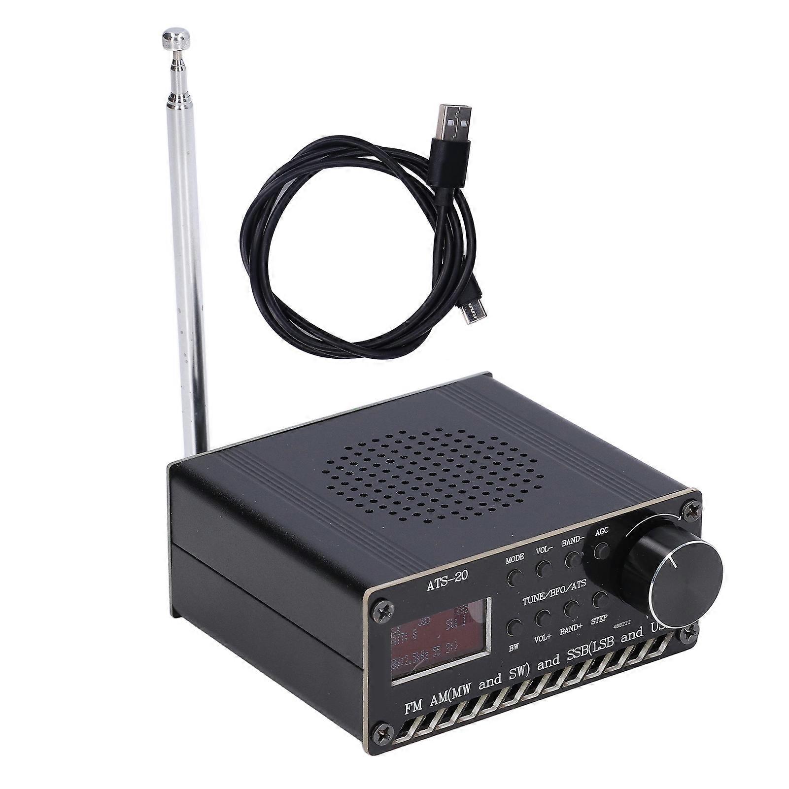 Radio Full Band Receiver DSP FM AM SSB Si4732 Portable Rechargeable with Antenna NO.8590