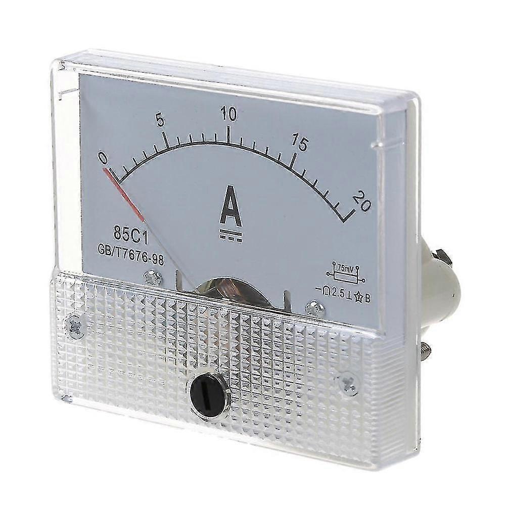 New 20a Analog Ampere Panel Meter Current Amp