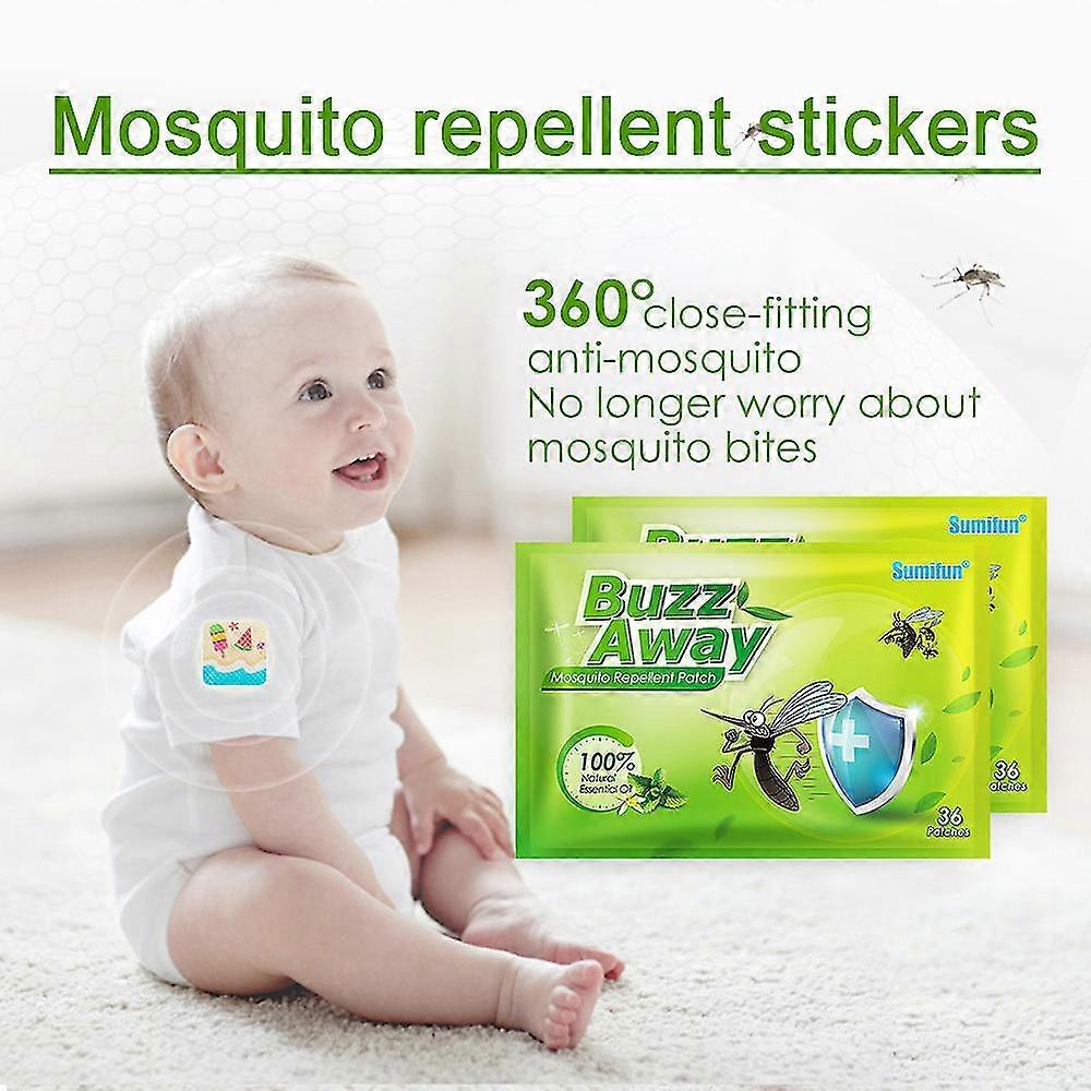 36pcs Mosquito Repellent Stickers Natural Patches Insects Bug Repellers Patch