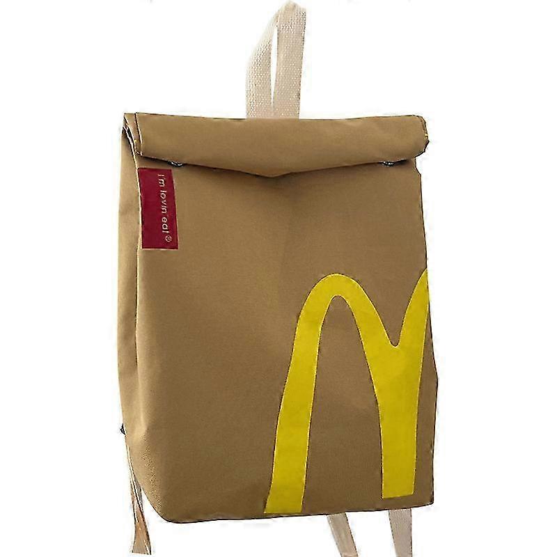 McDonalds printed pattern backpack travel bag