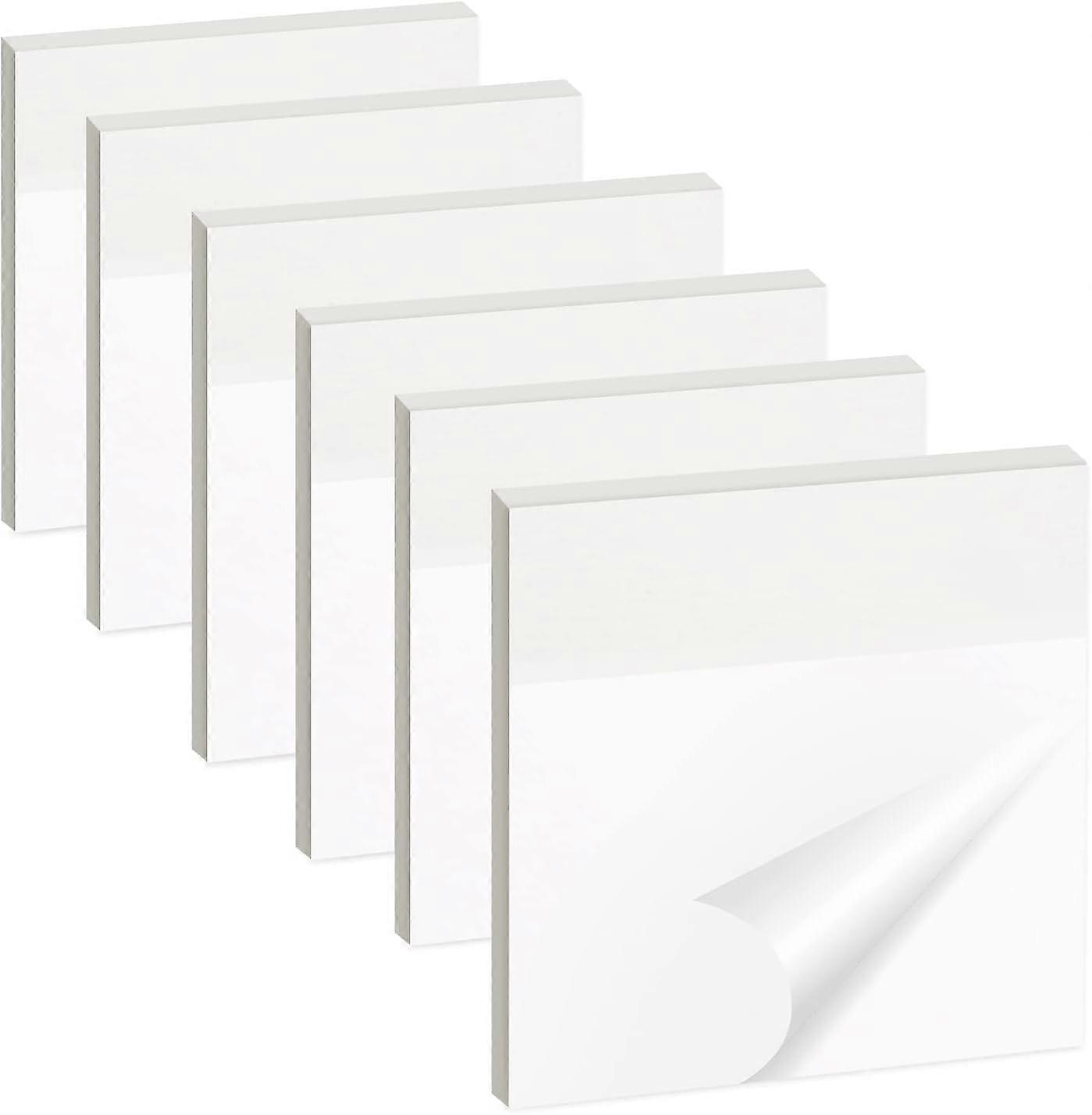 300 pcs Transparent Sticky Notes, Sticky Memo Pads, Reusable Sticky Notes Set, Waterproof, Post Adhesive Memo Pad for Home/School/Office/PET(75 x 75 m