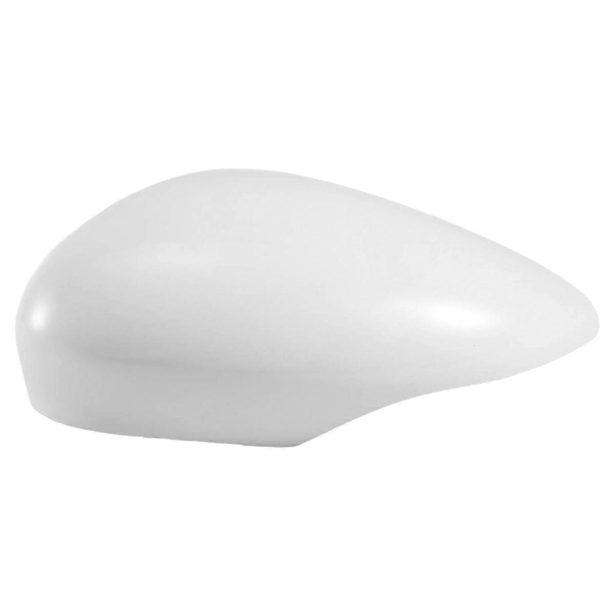 1Pcs Left White Rearview Side View Mirror Replacement Cover Cap Case Shell For For Fiesta 2008 2009