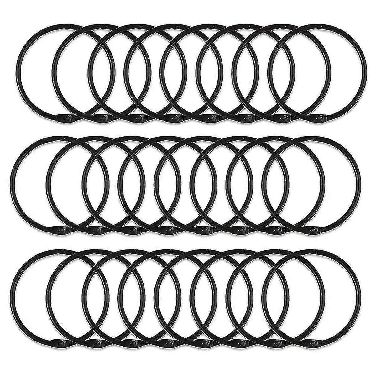 24pcs Anti-rust Decorative Shower Curtain Round Shower Ring Hooks