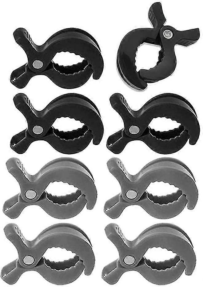 8pcs Stroller Hook & Buggy Clip Set Stroller Clamp Clips Set