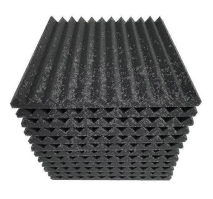 12pcs/24pcs استوديو الصوتية رغوة الصوت رغوة الصوت التدقيق الإسفنج واقية عازلة للصوت امتصاص لوحة المعالجة