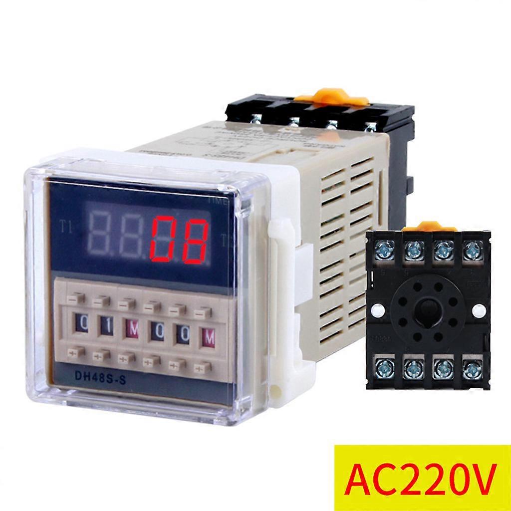 DH48S-S 0.1S-99H Range Adjustable Delay Timer Durable (DC12V/24V/AC220V/380V)