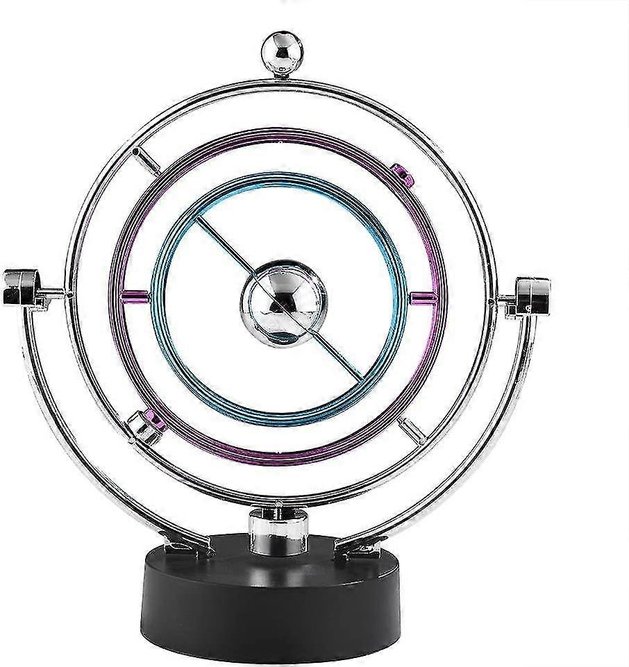 Electronic Pendulum Table Perpetual Motion Physical Science Toy Art Globe Newton Pendulum