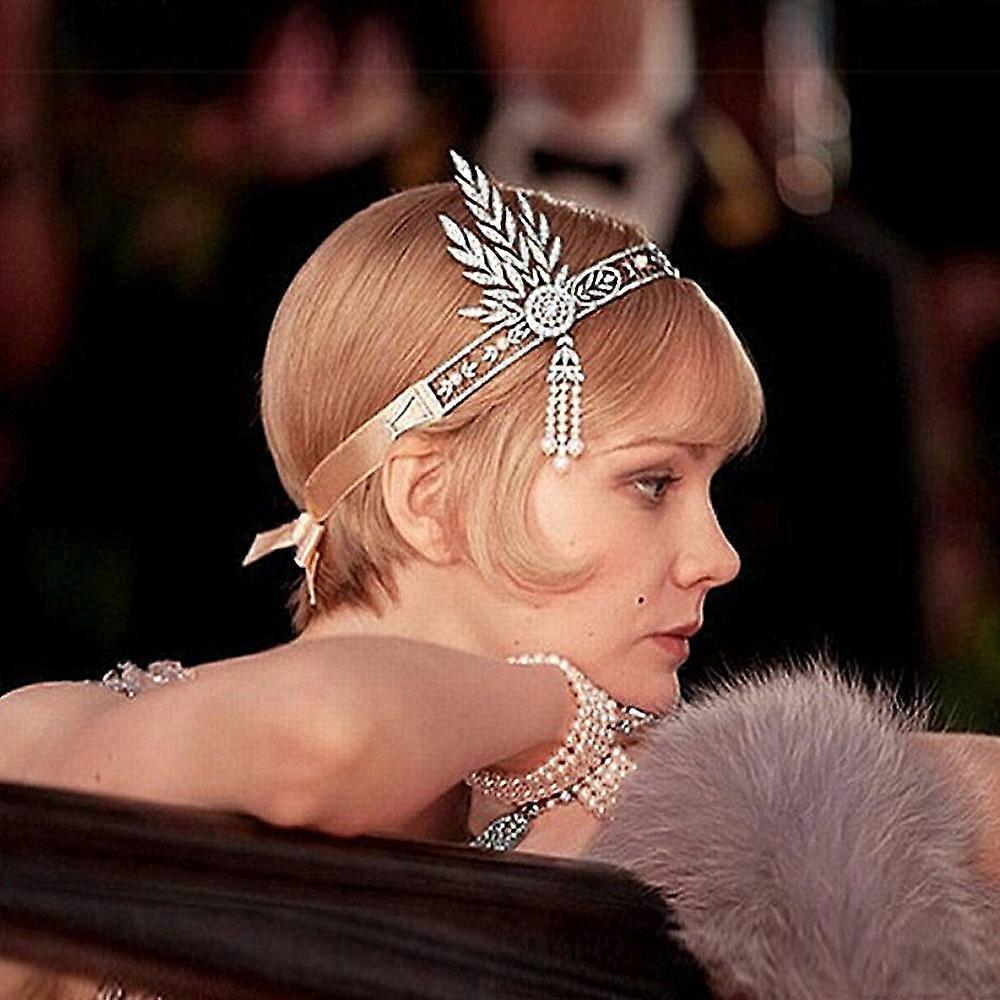 Rhinestone Leaf Wedding Tiara Headband