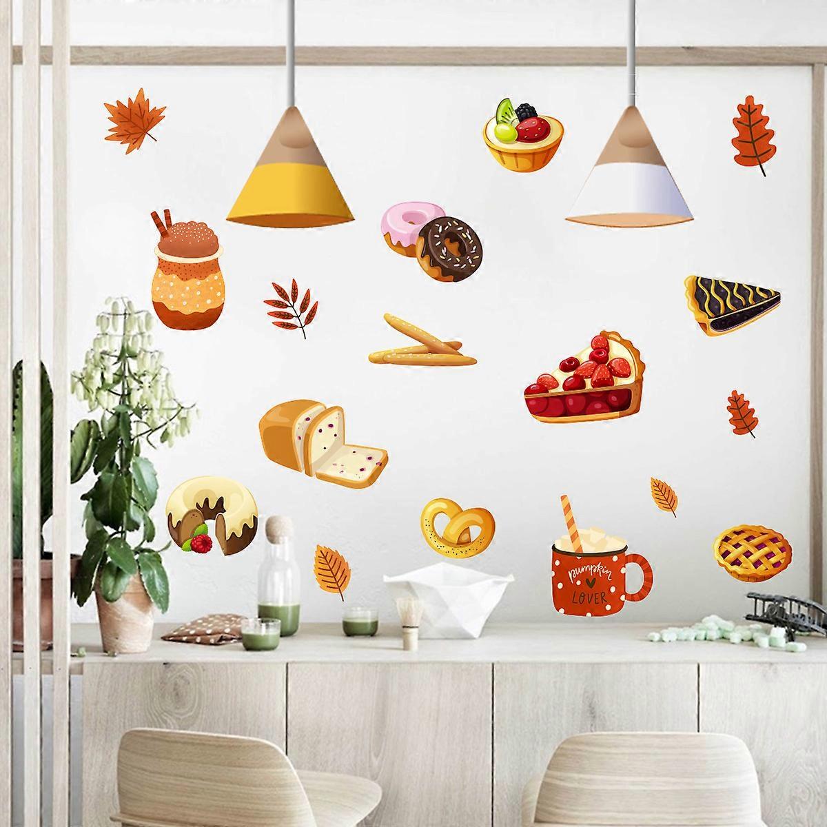 1pc Bread Dessert Kitchen Diy Wall Sticker