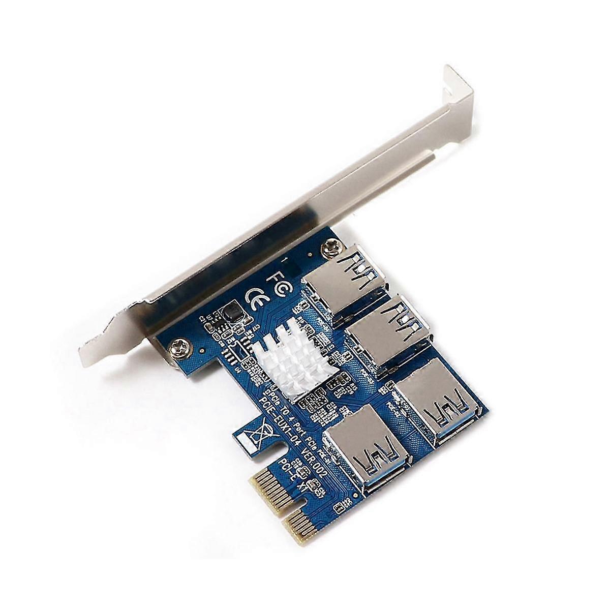 Pcie Pci-e Pci Express بطاقة الناهض 1x إلى 16x 1 إلى 4 USB 3.0 فتحة محول محور المضاعف