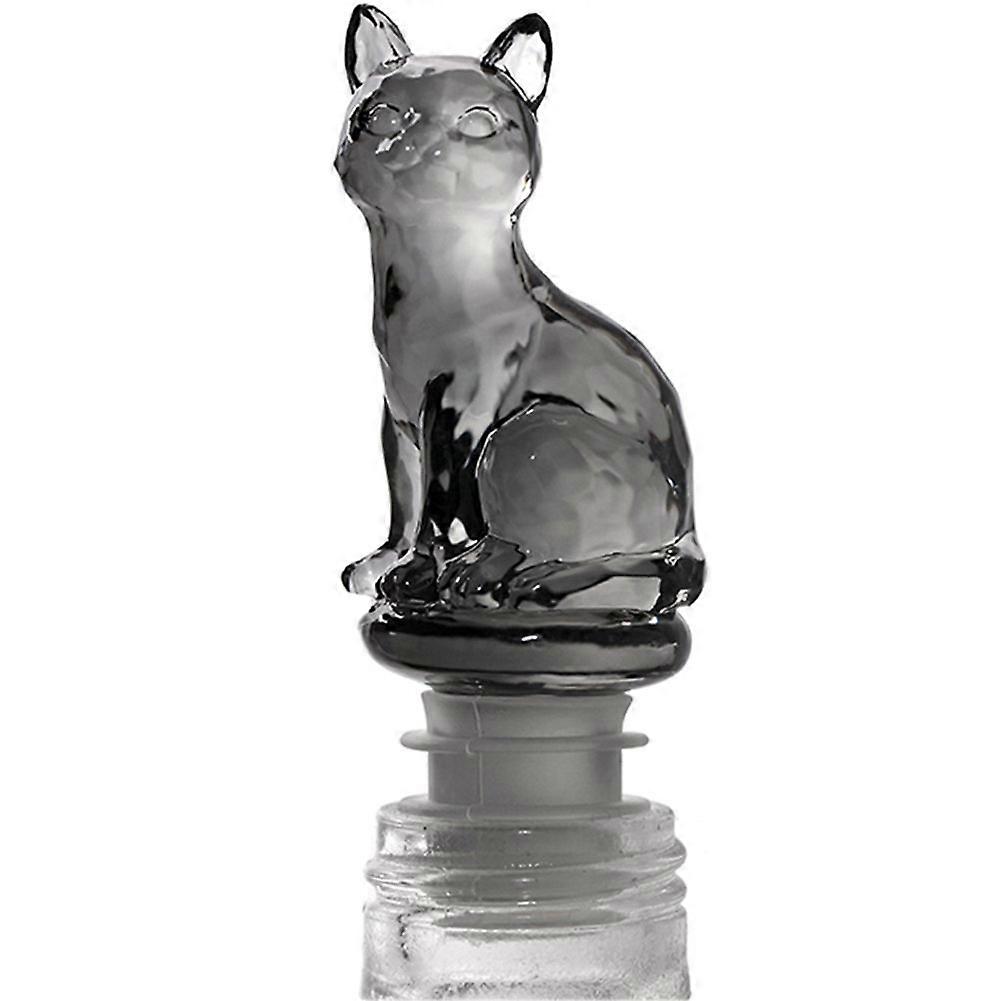 Wine Champagne Beverage Bottle Stopper (Black Cat)