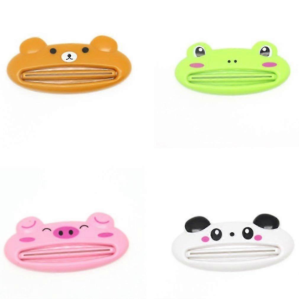 5 Pcs Cartoon Dispenser Squeeze Tube Squeezer, 5 Types Random