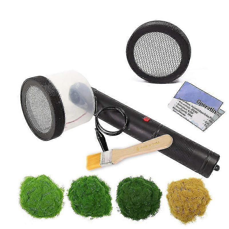 Flocking Kit Static Grass Applicator Abs Mini Flocking Machine With Antislip Handle Compatible With Diy Scenic