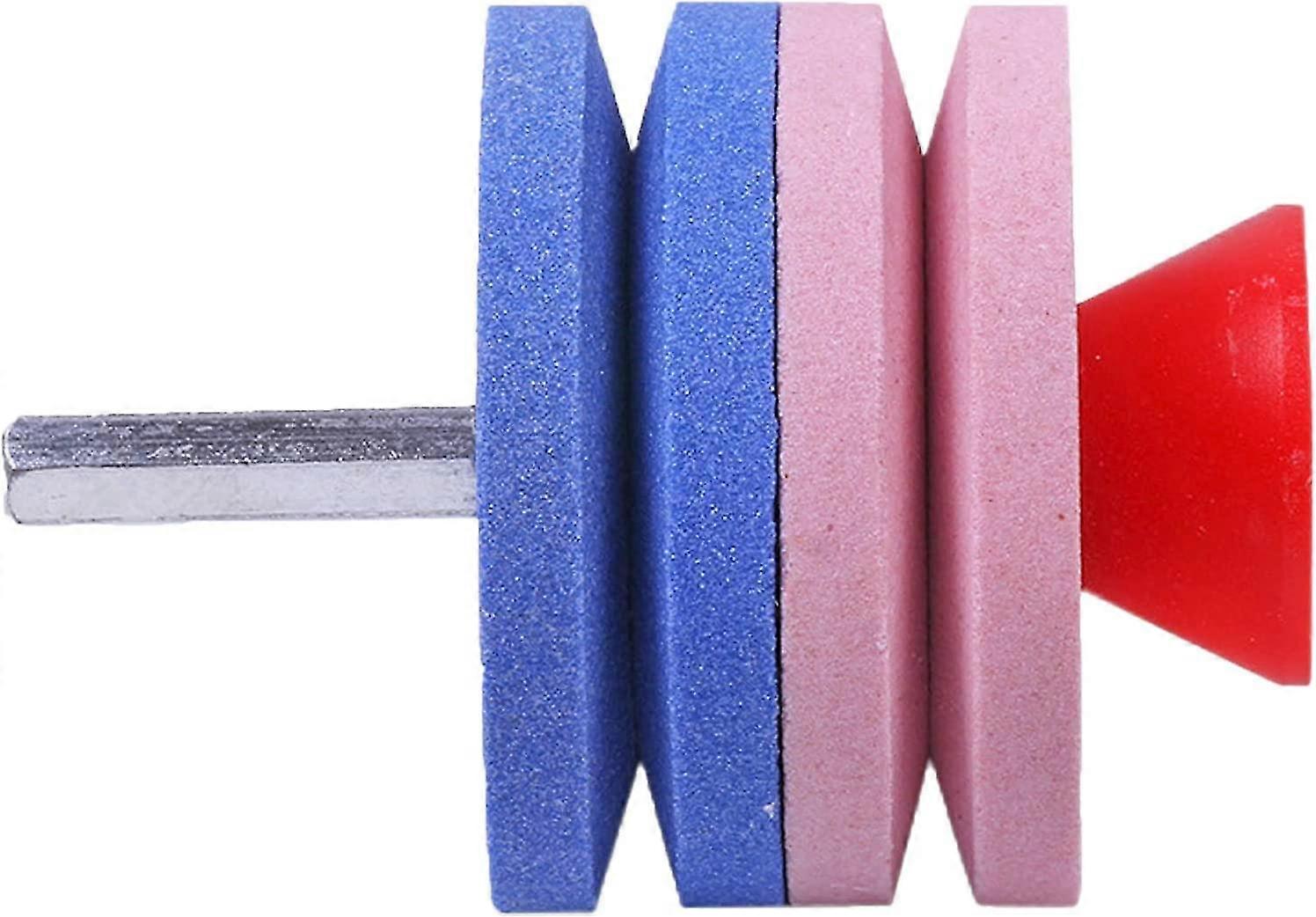 Four-layer Lawn Mower,whetstone Wear-resistant Sharpener Universal Lawn Mower Grinder Wheel Stone Multi Sharp