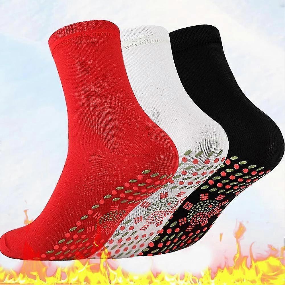 טורמלין עצמי חימום עצמי גרביים מגנטיים חימום עצמי גרביים טורמלין טיפול מגנטי נוח חורף חם עיסוי גרביים