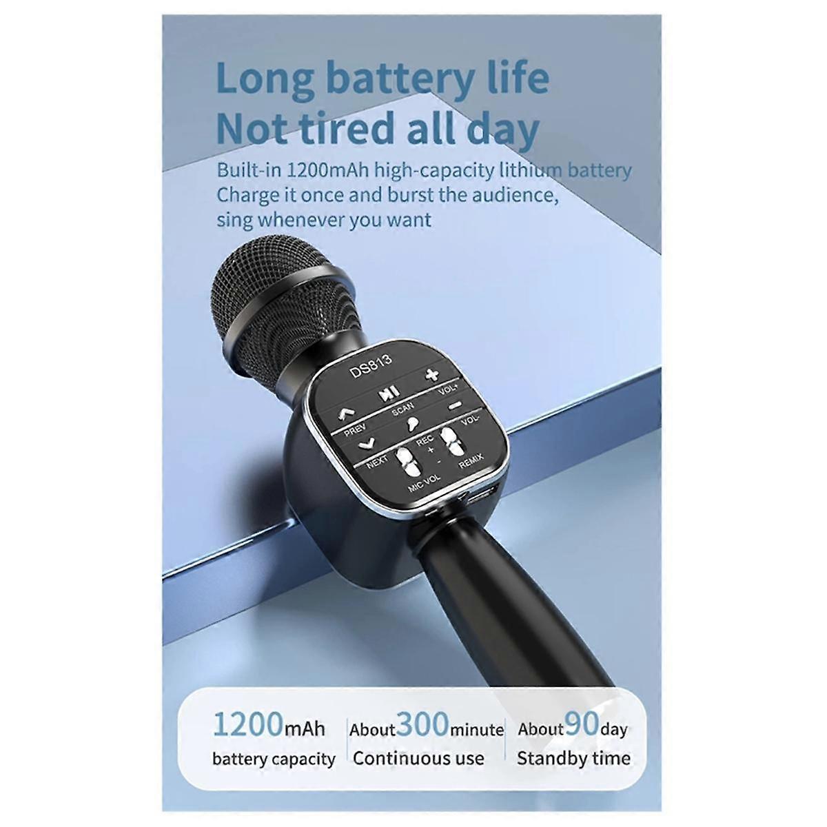 Wireless Bluetooth Microphone Handheld Microphone Professional Speaker Music Player Gaming Mic for