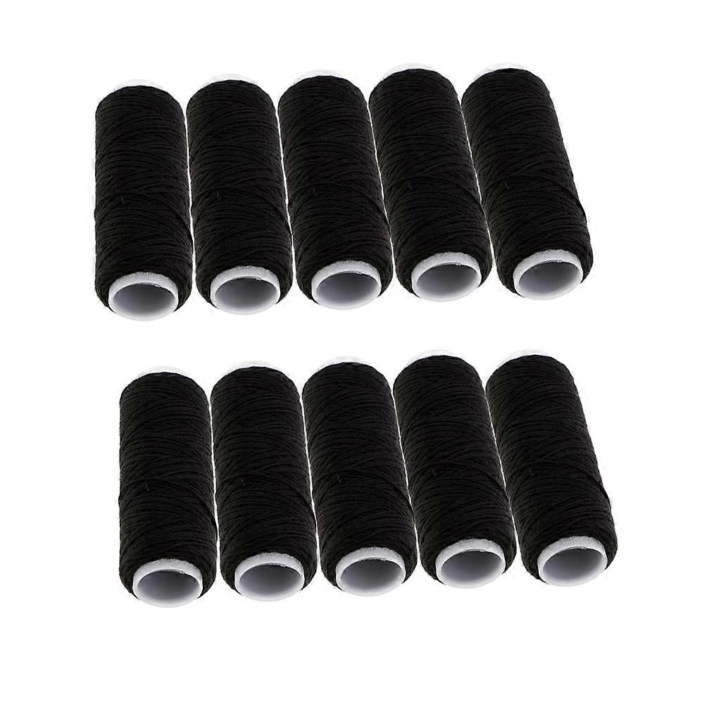 10 Spools Leather Jeans Sewing Thread Strong for Hand / Machine black