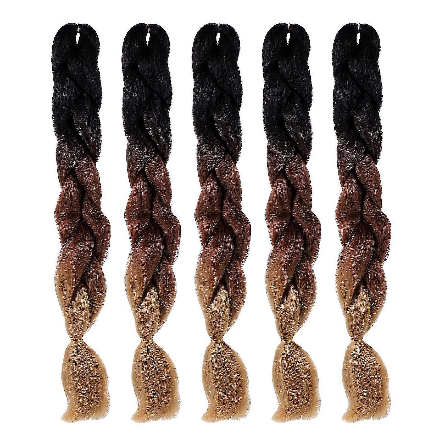 5pcs Dirty ,gradation Synthetic Braiding Hair,lot Hair Extension For Twist Braiding Hair