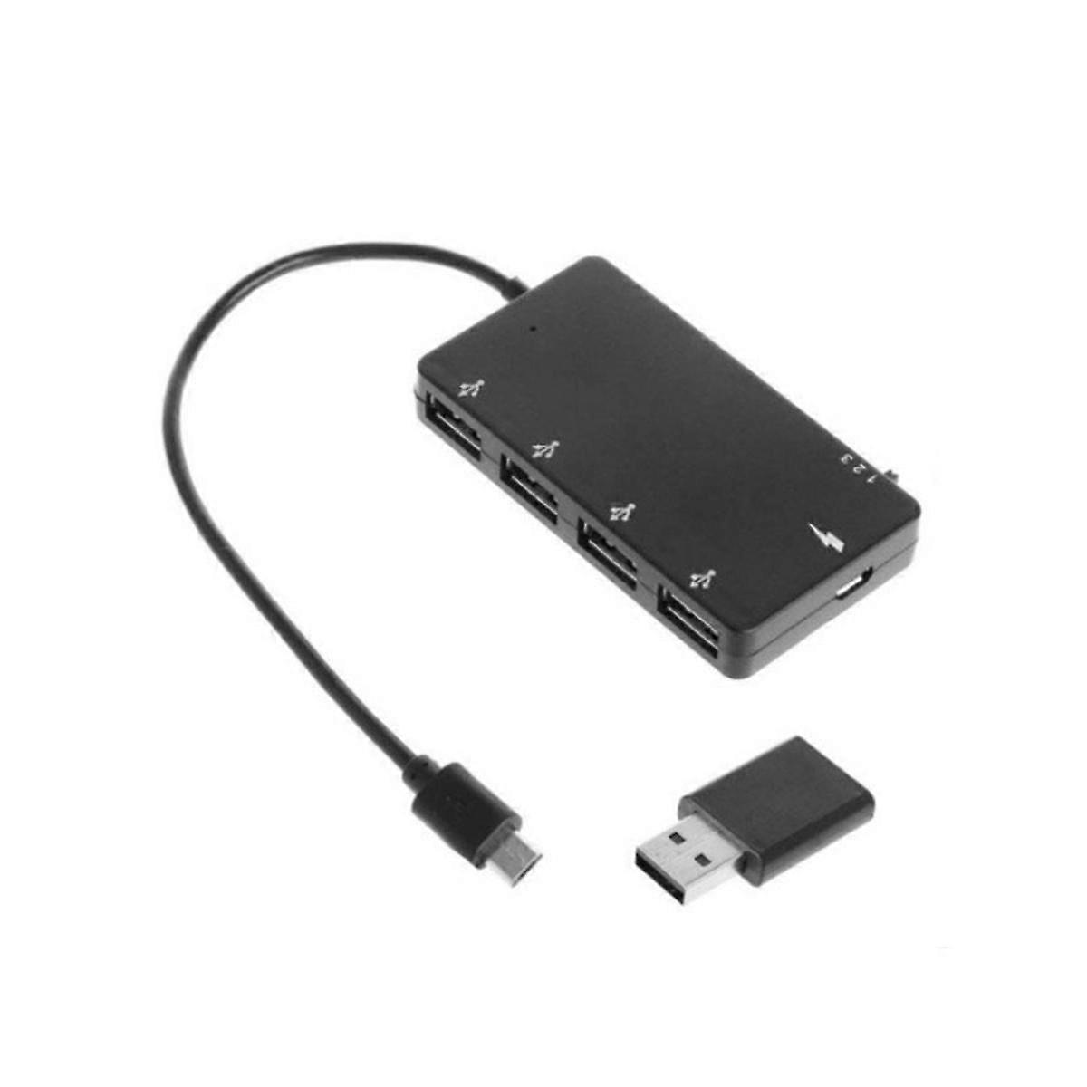 1 Set -USB OTG 4 Port Hub Power Charging Adapter Cable for Smartphone High Speed