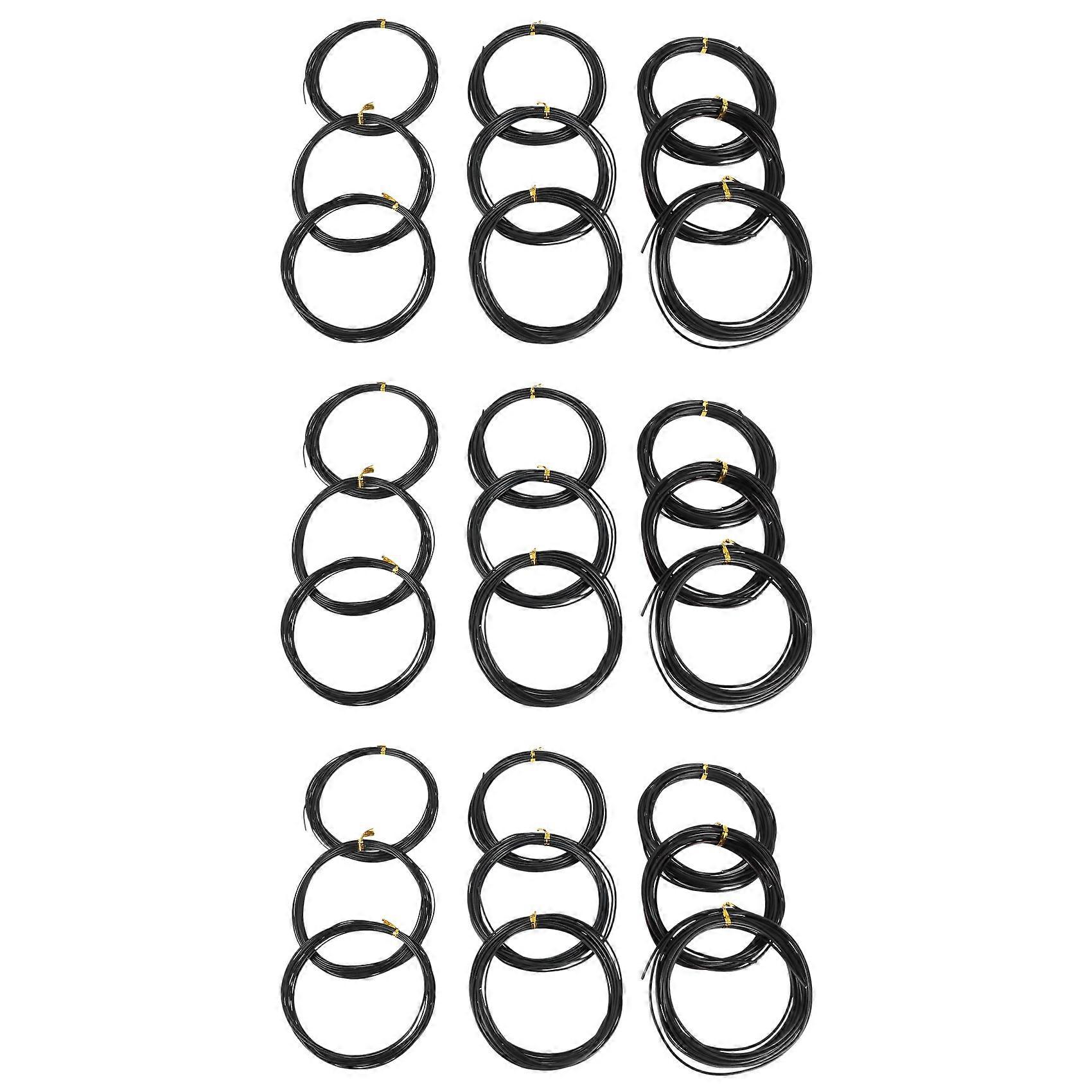 27 Rolls Bonsai Wires Anodized Aluminum Bonsai Training Wire with 3 Sizes (1.0 Mm,1.5 Mm,2.0 Mm),To