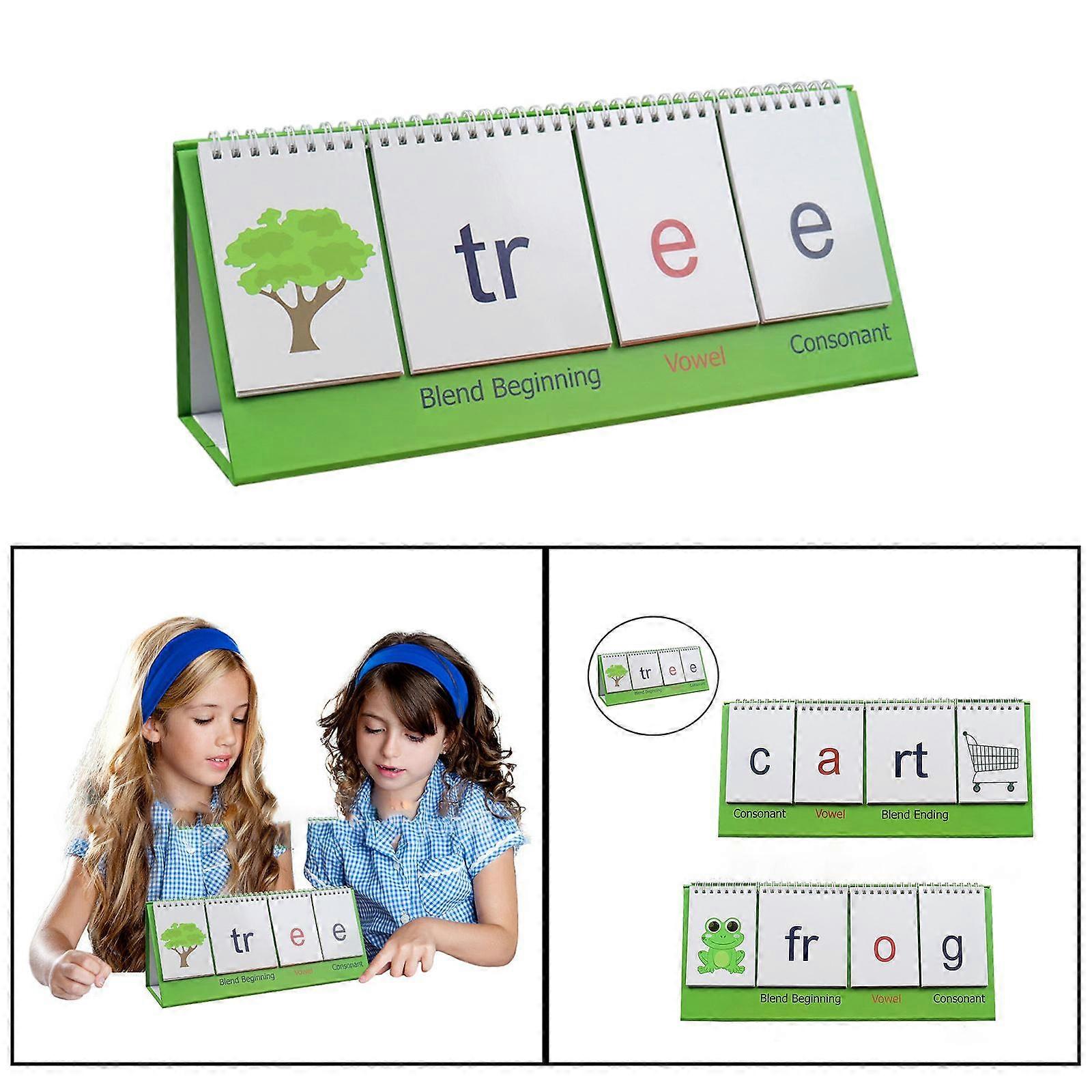 Desktop Pocket Chart Constructing Words Double-Sided Gifts Word Building for Toddler