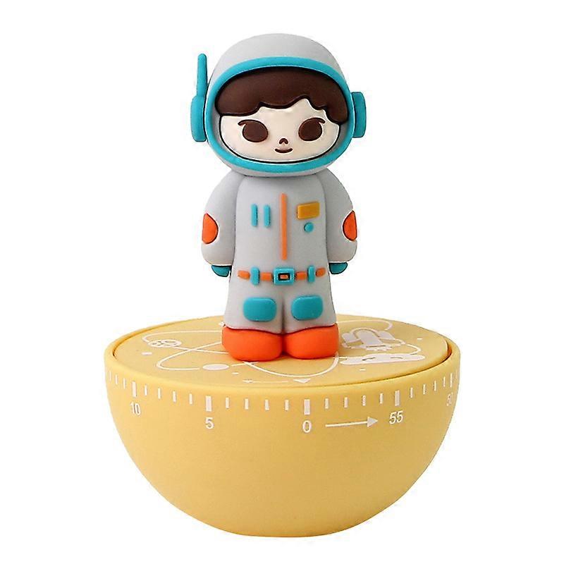 Mechanical Cooking Timer Astronaut Timer Count Down Alarm Cooking Reminder Cute Astronaut Shape Multi-color optional