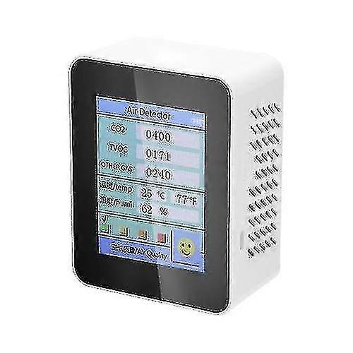 Household Air Quality Detector Co2 Tester With Carbon Dioxide Tvoc Value Electricity Quantity
