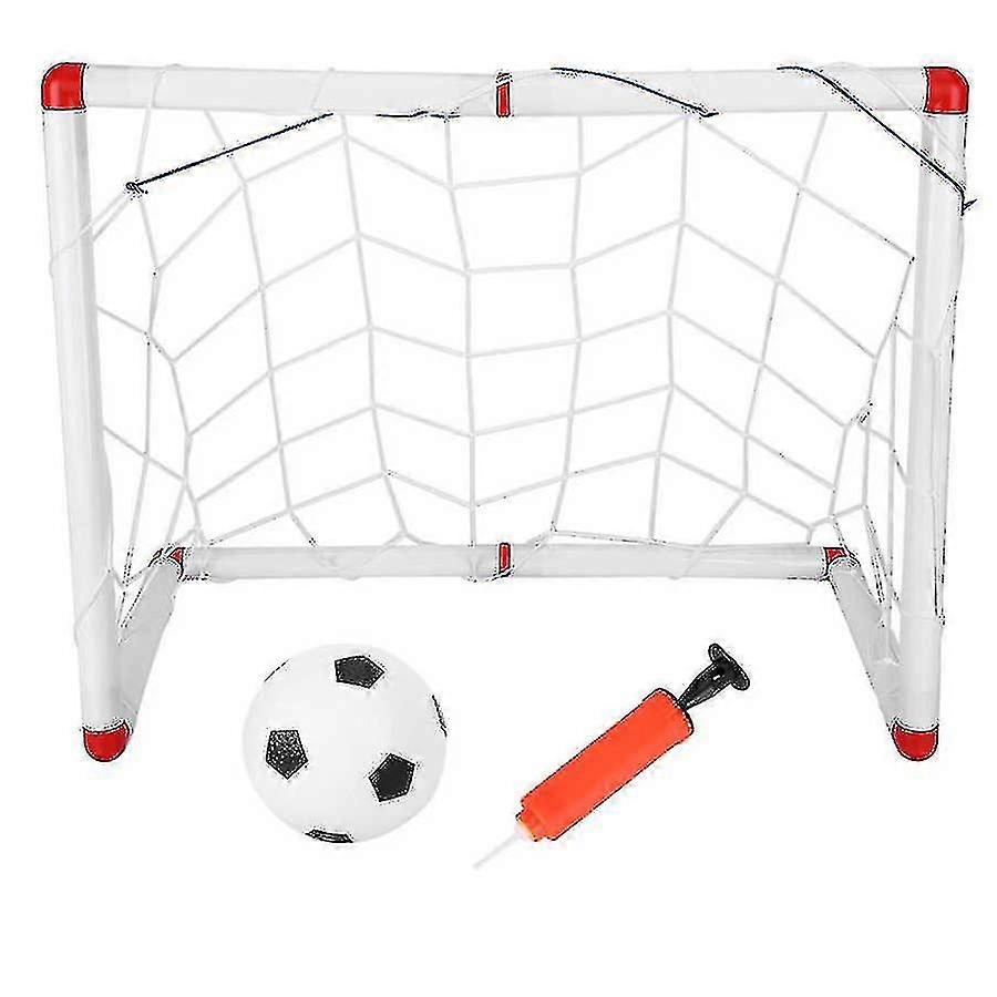 86cm Folding Mini Football Soccer Goal Post Net Set With Pump Kid