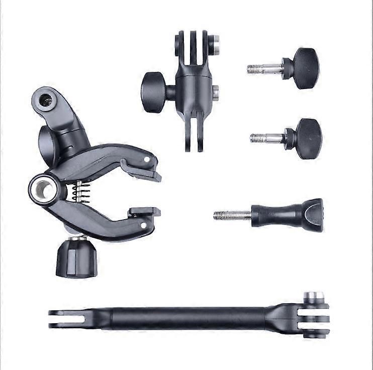 مقاطع طبل الغيتار 360 تدوير الموسيقى جبل الذراع حامل المشبك ل Gopro SJCAM Xiaomi