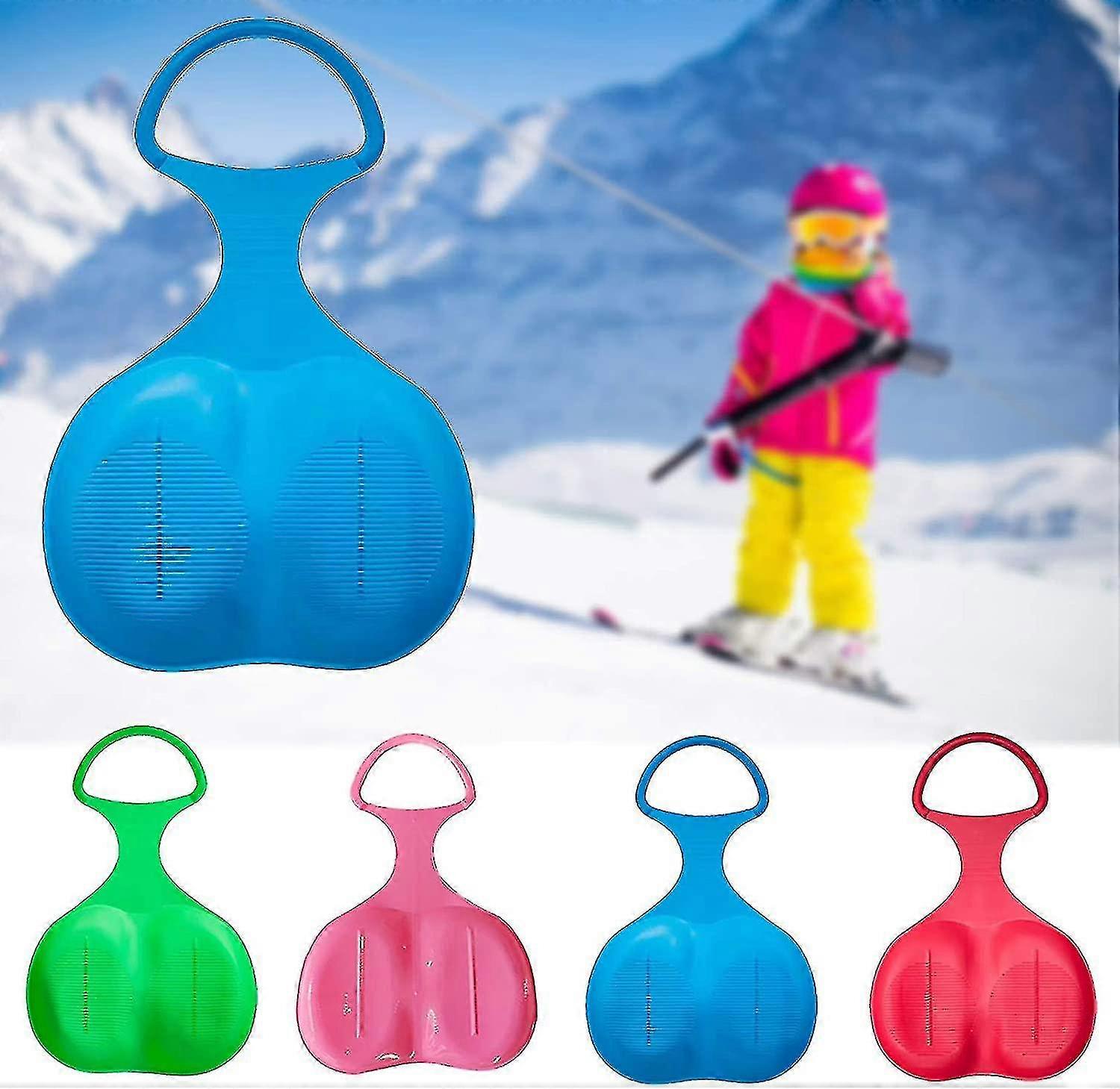 4 Pieces Lower Slide Children Flexible Snow Slide Snow Sled Slide Toboggan Plastic Plate Toboggan For Sand Grass