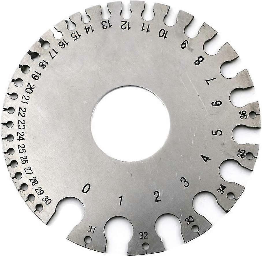 Stainless Steel Round Cable Sheet w/2 Sides for Measuring Wire Thickness Tool Diameter Gauge Measuring Tool
