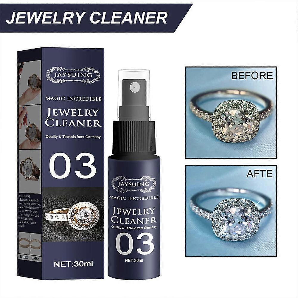 30ml Jewelry Cleaner Spray Watch Earring Necklace Ring Cleaning Solution Tool