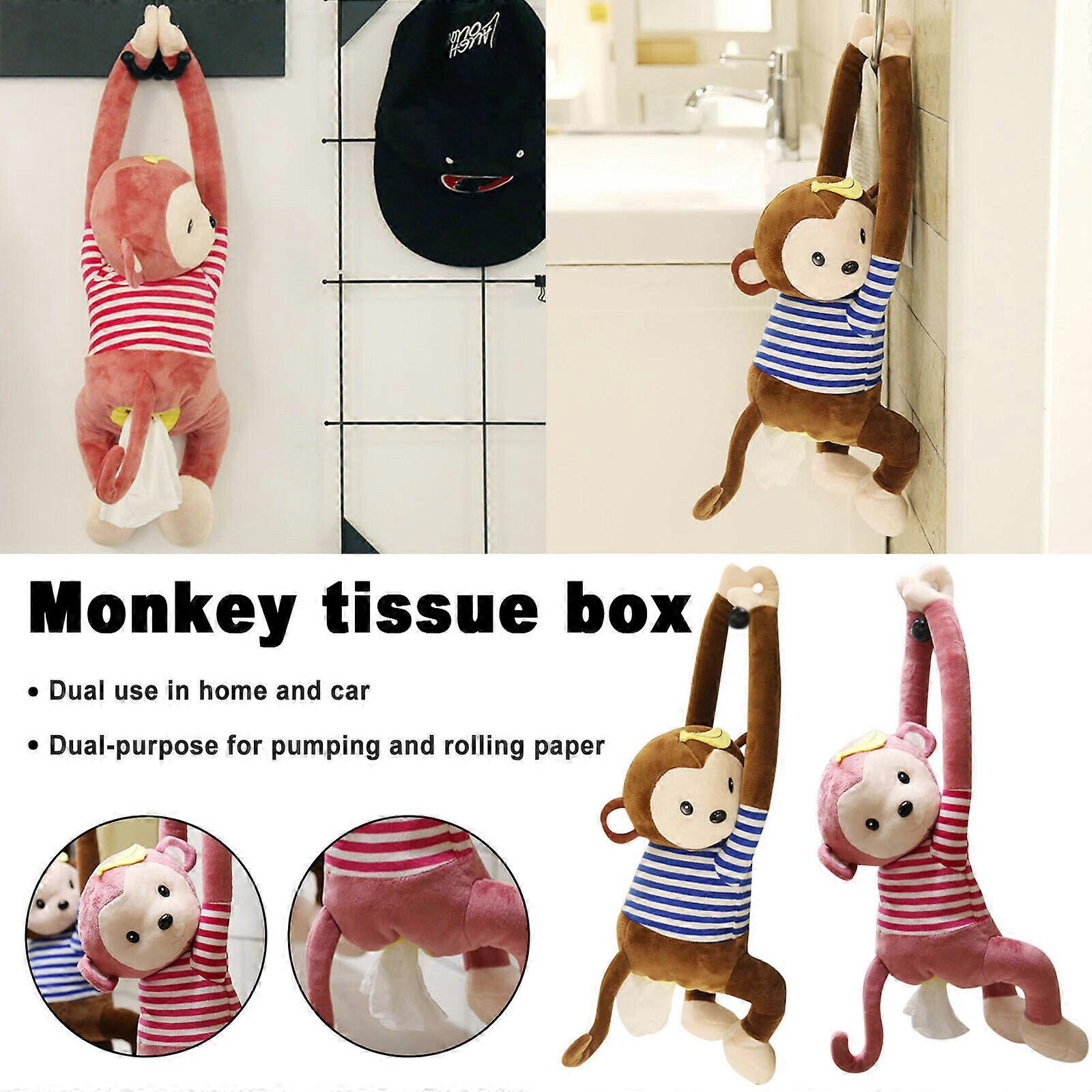 2024 Nowość, Cartoon Creative Monkey Tissue Box Holder-Dom-Goodthing-Monkey-Tissue-Box