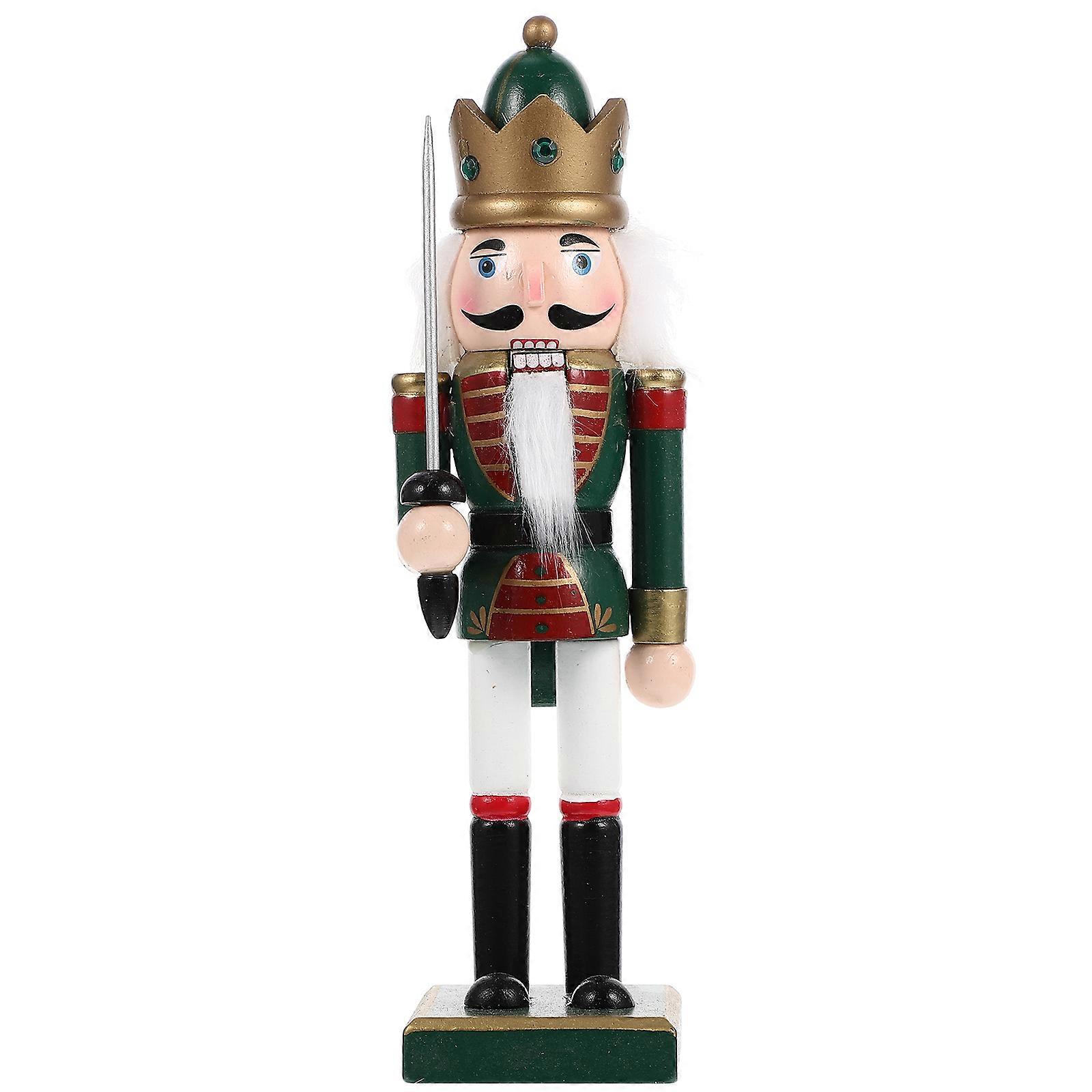 Nutcracker Soldier Decor Christmas Nutcracker Figure Wooden Nutcracker Soldier