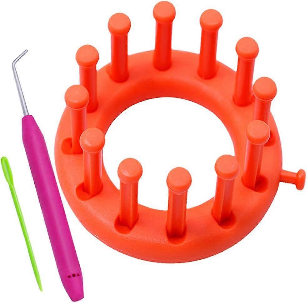 Blomsterstrikk vevstol kit, vevstol sett, kreativitet sirkulær strikkevev for barn, holdbar og trygg