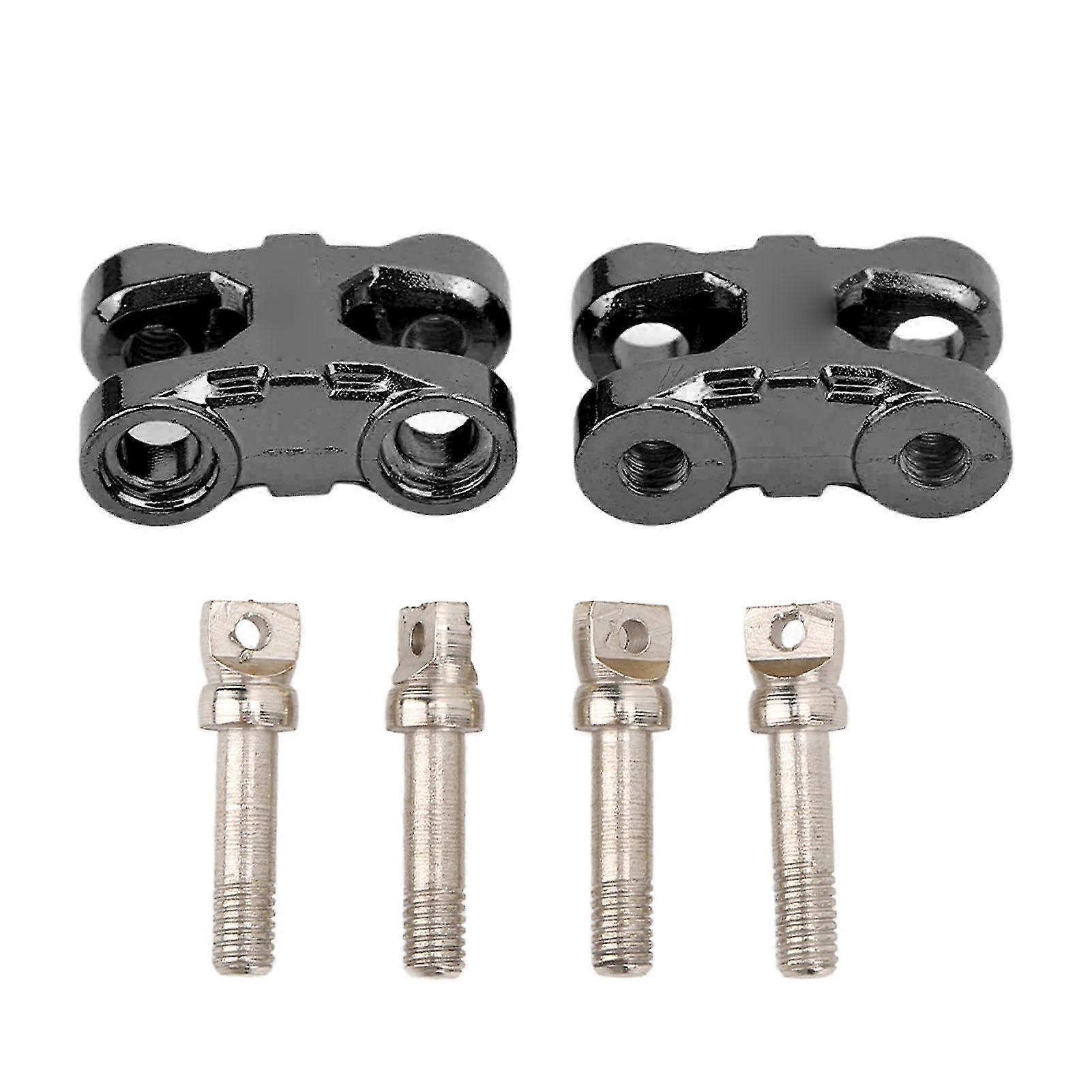 Black RC Front and Rear Bumper Tow Hooks Winch Hook - 2 Sets Upgrade Parts for 110 RC Car
