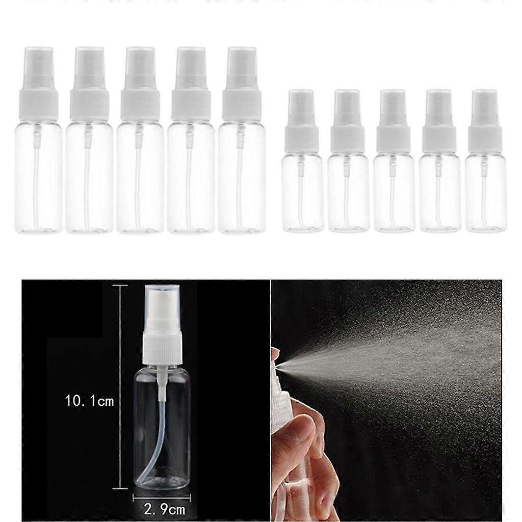 10x Clear Refillable Empty Refillable Fine Mist Sprayer 30ml 10ml