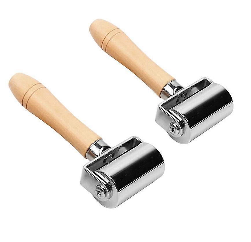SZTXJ Leather Edge Roller Leather Glue Laminating Tool (60mm/2.4") 2pc