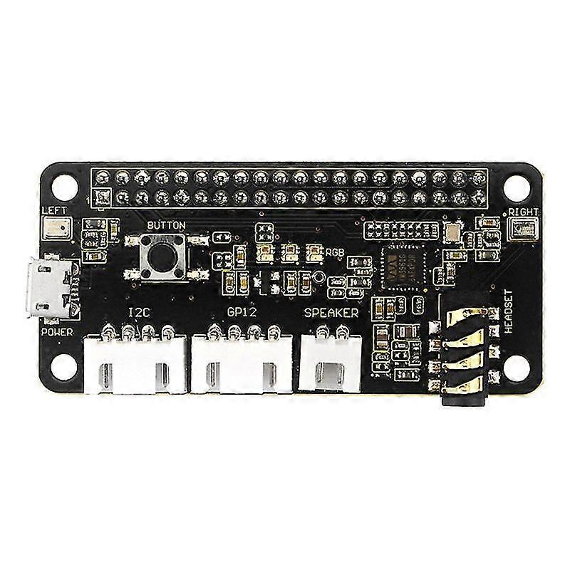 5v Reser 2-mic Pi Hat V1.0 Expans Board For Rasp Pi 4b / Zero / Zero W/b+/3b+/3b