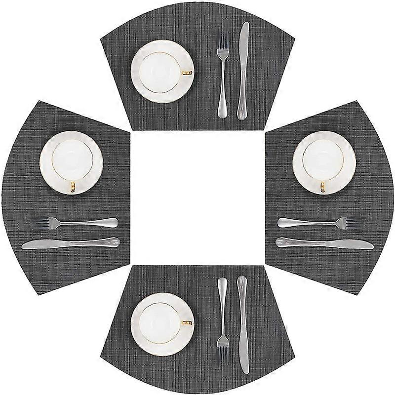 Dww-Lot de 4 sets de table en PVC antidrapant rsistant  la chaleur - Lavables