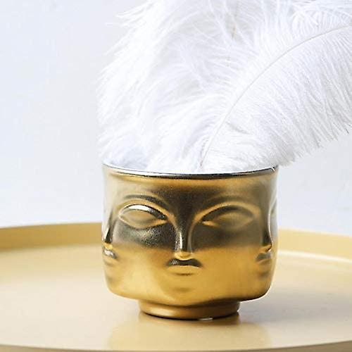 MENAYODA - Décoration de visage - Vase moderne - Statue de visage en céramique - Pot de fleurs - Décoration de la maison - Vases à fleurs pour herbe de la pampa MENAYODA - Décoration de visage - Vase moderne - Statue de visage en céramique - Pot de fleurs - Décoration de la maison - Vases à fleurs pour herbe de la pampa