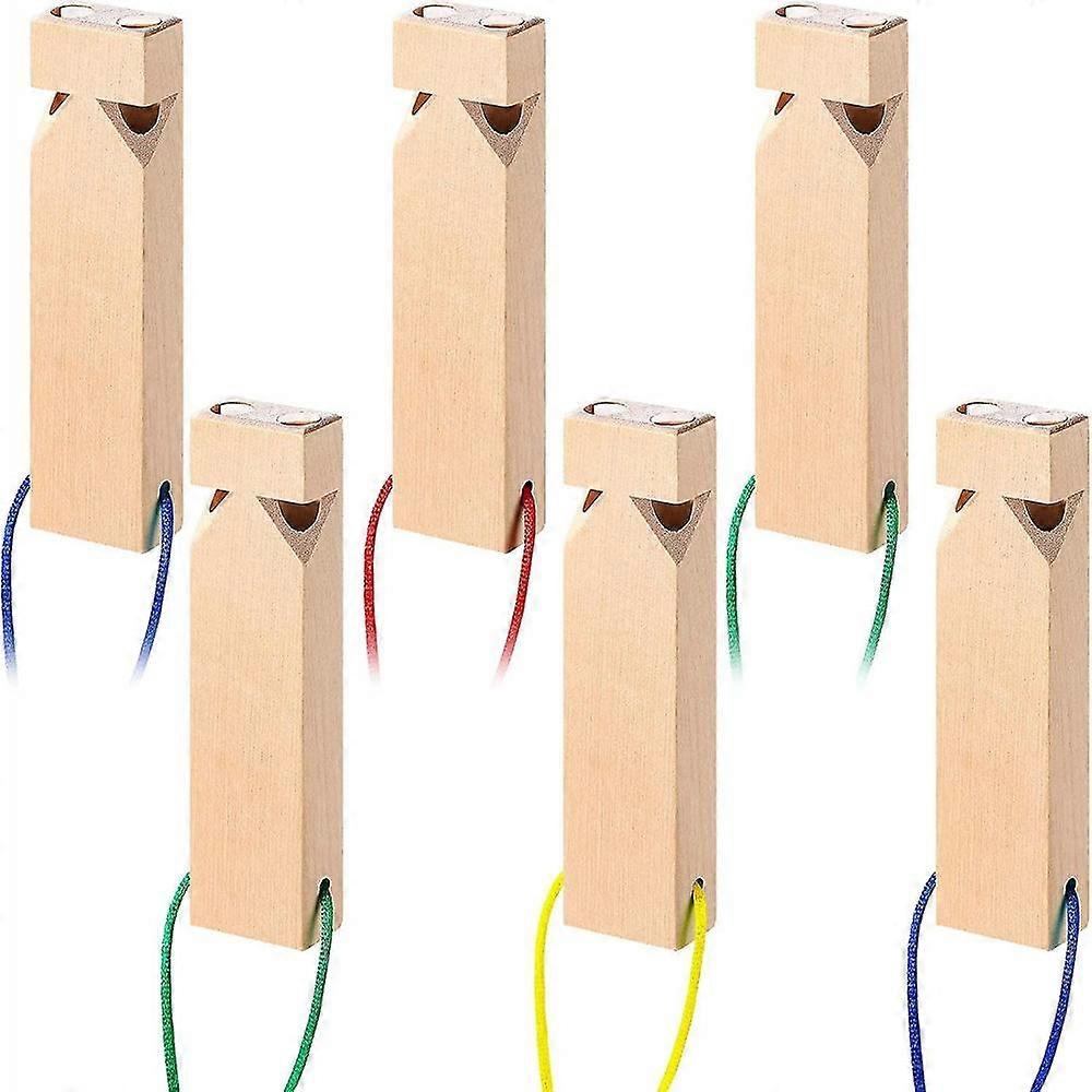 6 stk massivt træ tog fløjter rollespil elsker træ fløjte legetøj l ZXD