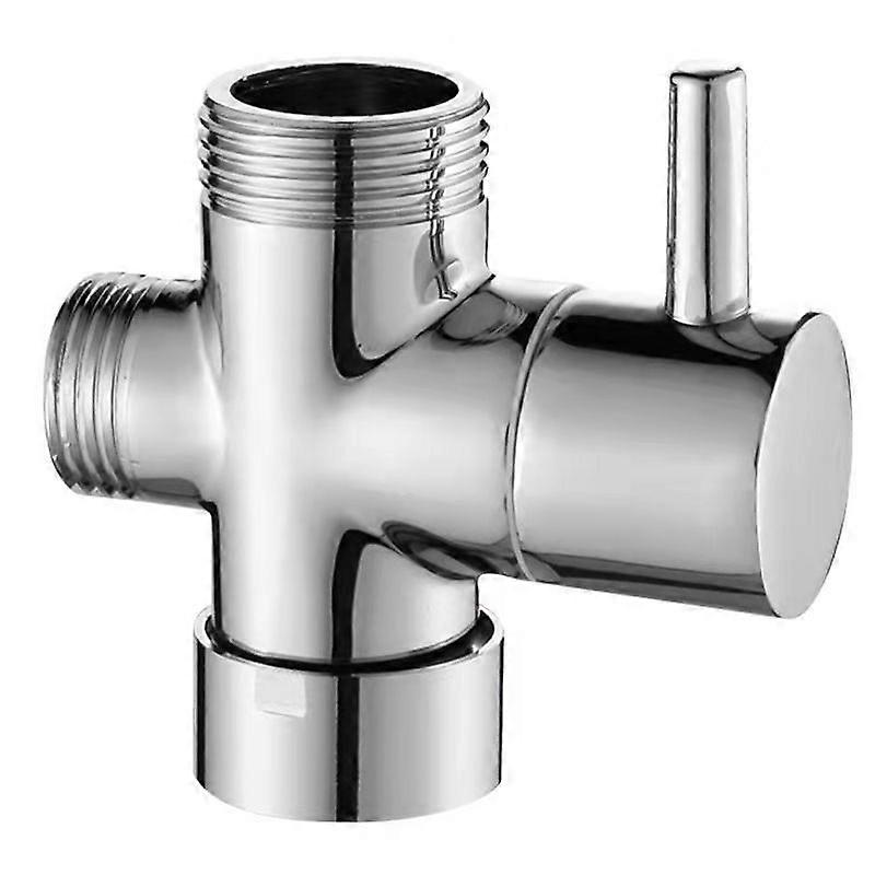 Solid Brass 3 Way Valve G1/2" Hand Shower Shower Components Universal Fitting, Chrome DSF007