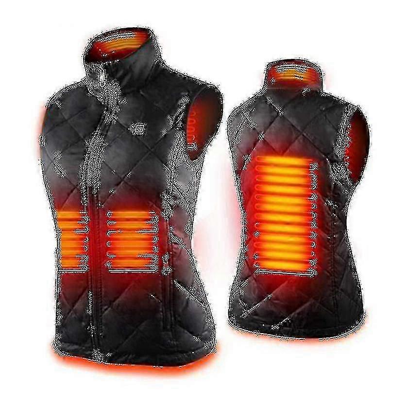 Women's Heated Vest With 4 Heating Zones, Neck Heating Jacket yu