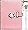 مذكرات قفل على شكل قلب مع مفتاح وقلم قلب ، مجلة PU جلدية منظمون شخصيون دفتر سري للفتيات (أ: لؤلؤي وردي)